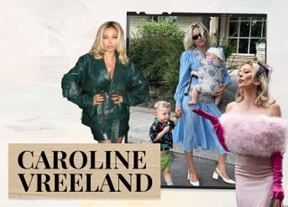 Collage images of Caroline Vreeland. Text Reads 'Caroline Vreeland'