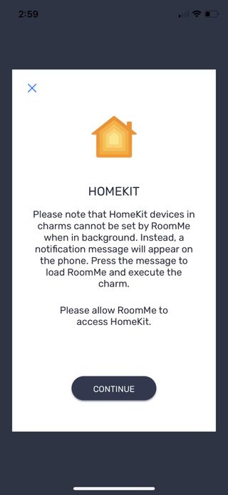 Roomme Sensor App Homekit Prompt