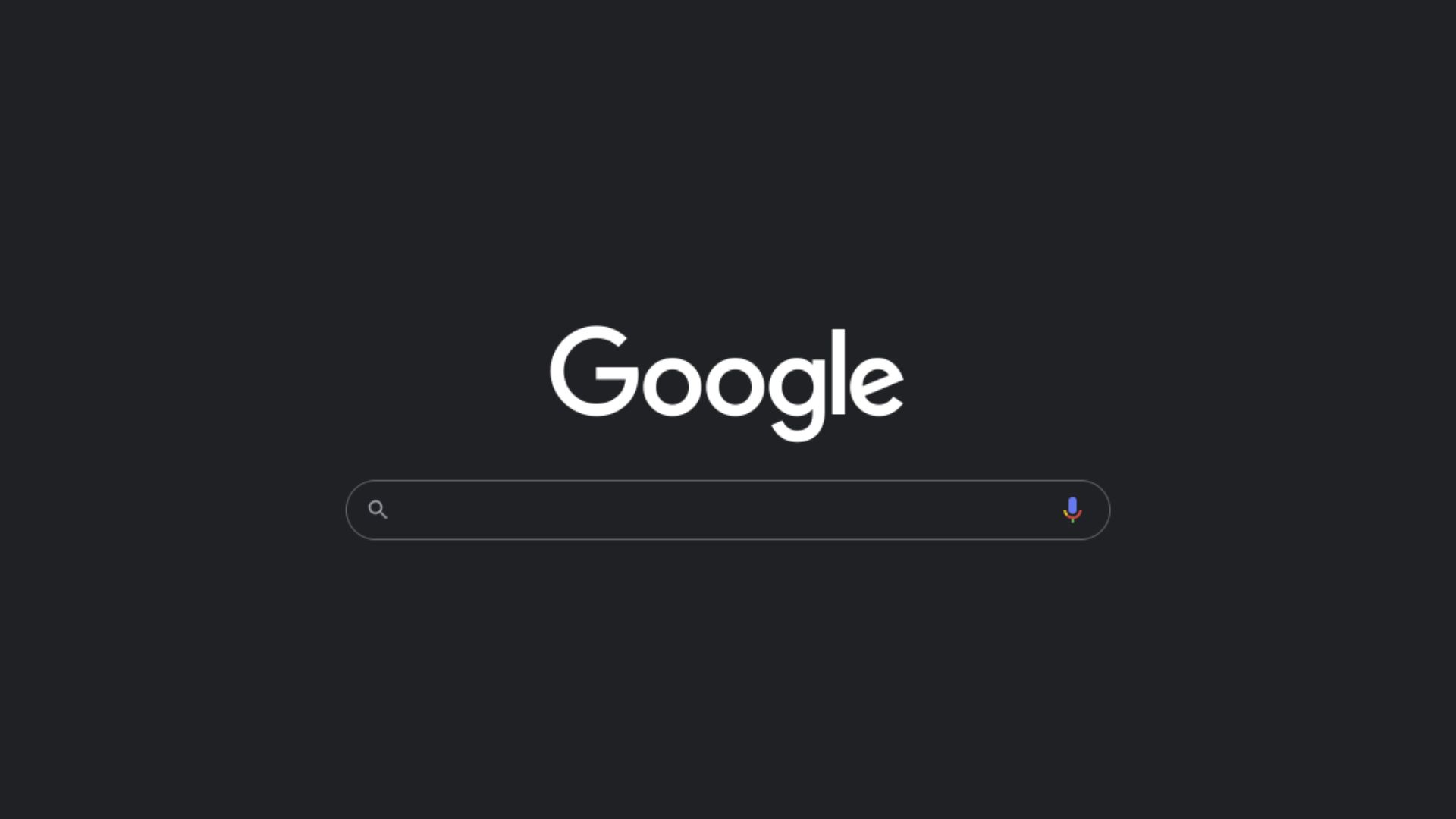 Google's lighter dark theme - it's dark gray with white letters