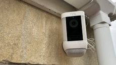 Ring Spotlight Cam Pro Solar on wall
