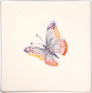 painted lady butterfly tile