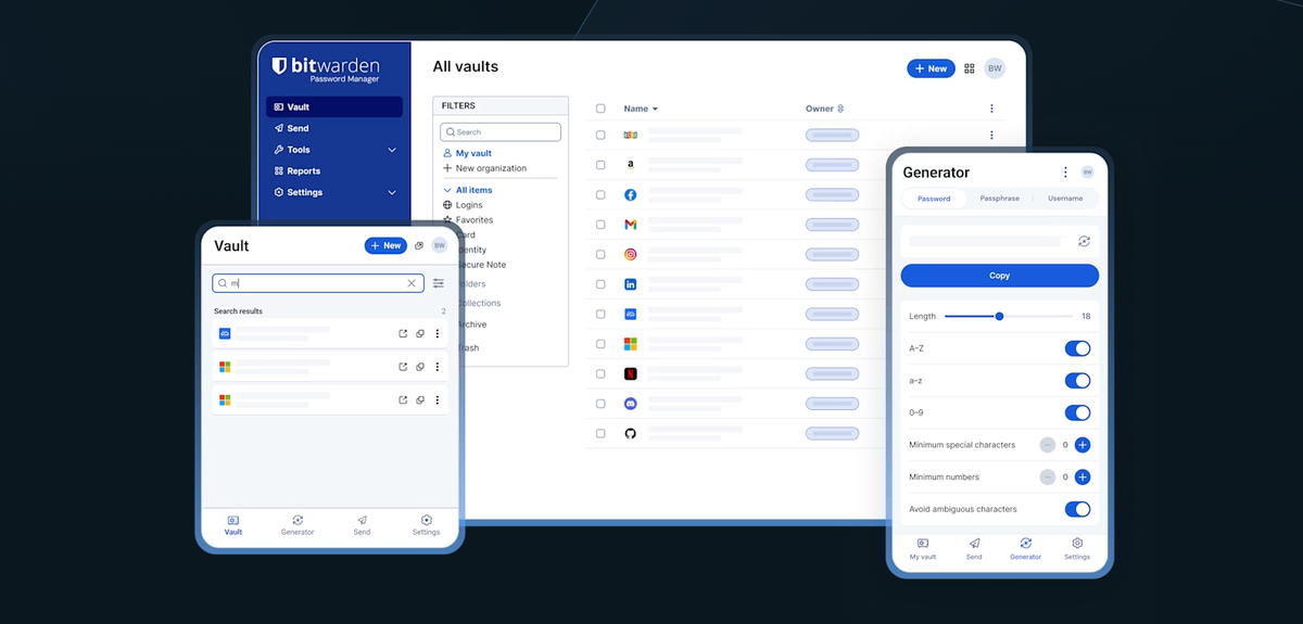 Bitwarden supercharges credential protection for Premium and Family plans – new update adds vault health alerts, password strength coaching, 5GB secure storage, and phishing protections
