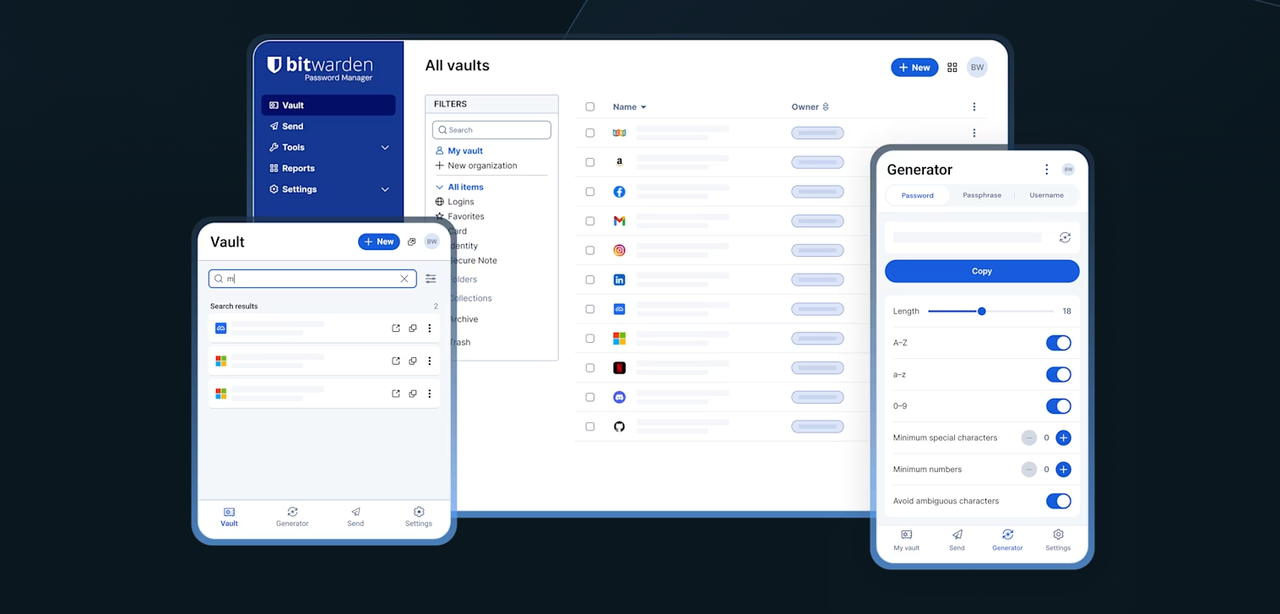 Bitwarden supercharges credential protection for Premium and Family plans – new update adds vault health alerts, password strength coaching, 5GB secure storage, and phishing protections