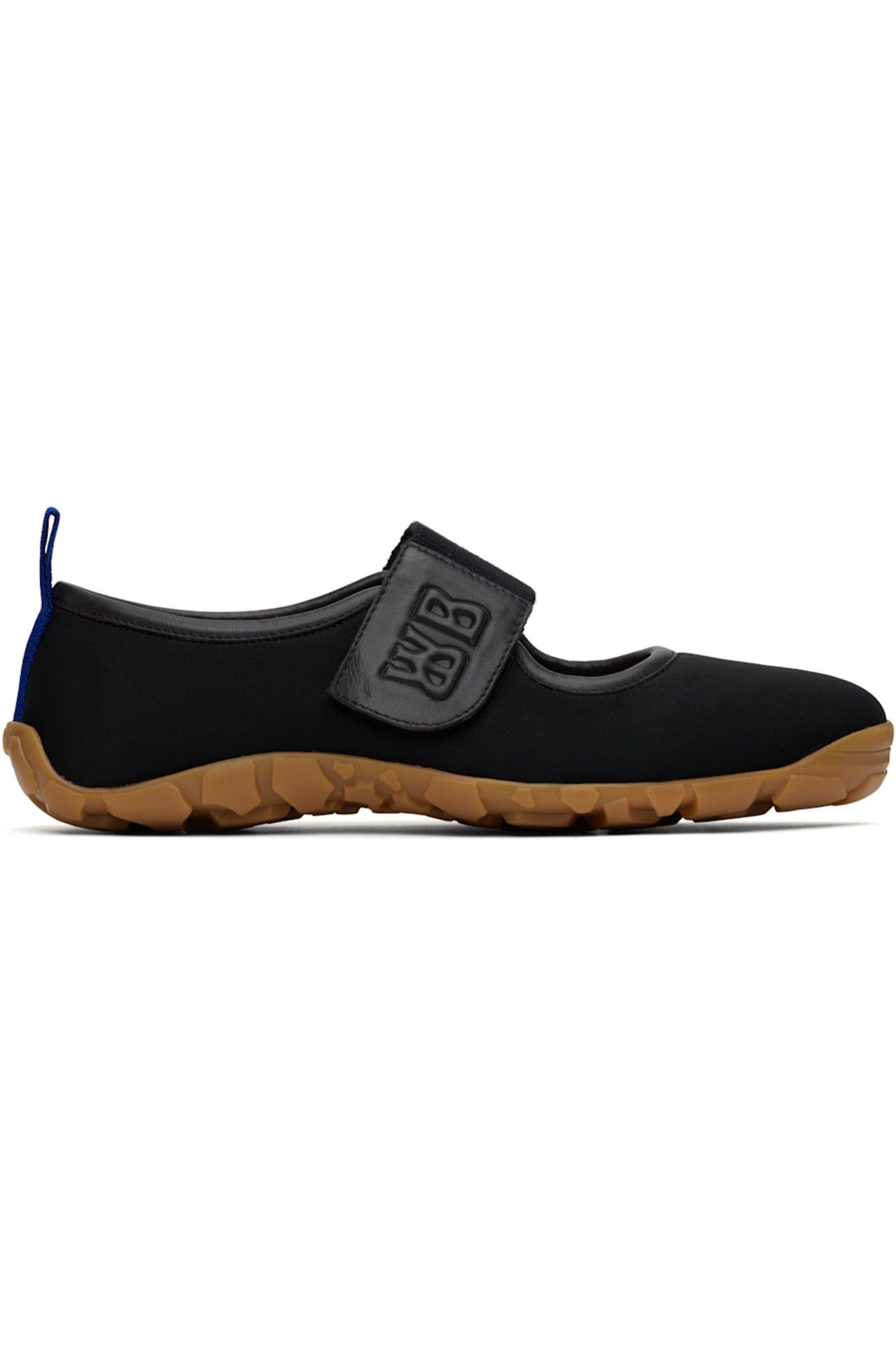 Black Mary Jane Flat Sneakers