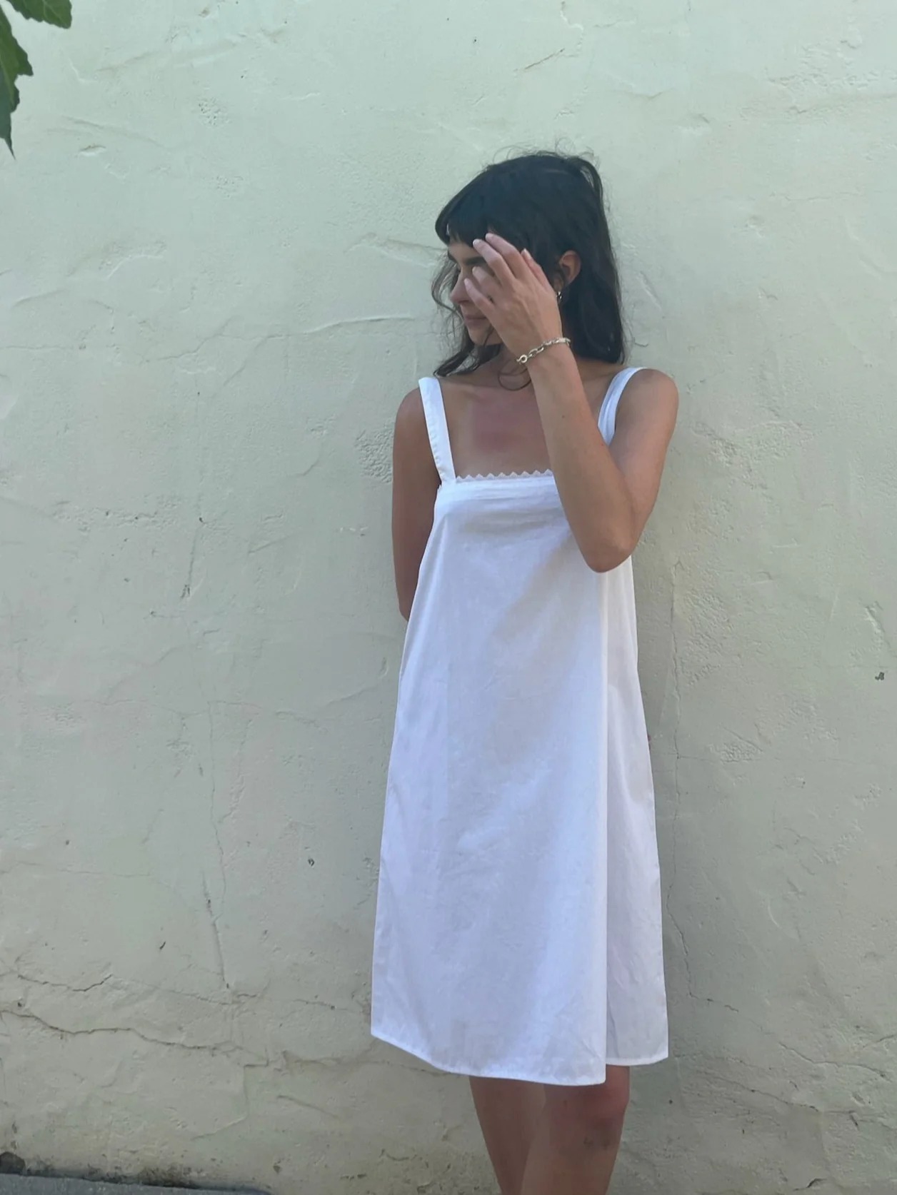 Charlie beads, cotton pillowcase dress