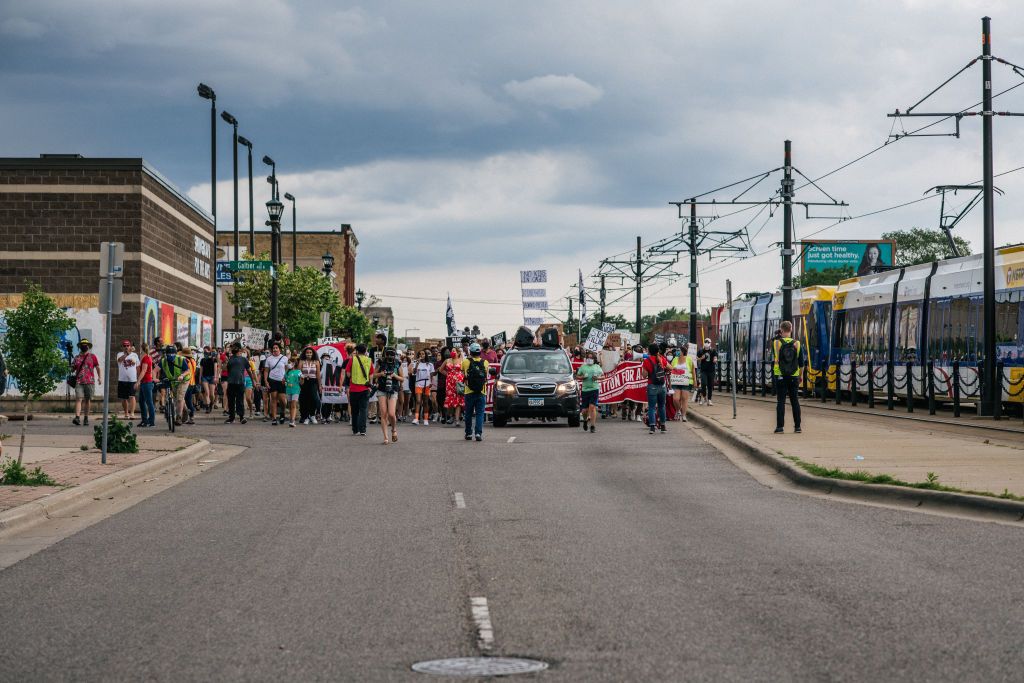 George Floyd protest.