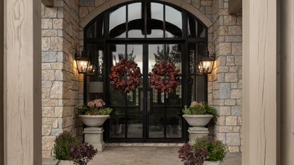 A fall entryway designed by McGee &amp; Co.