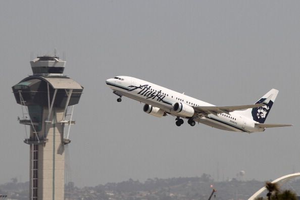 Alaska Airlines plane.