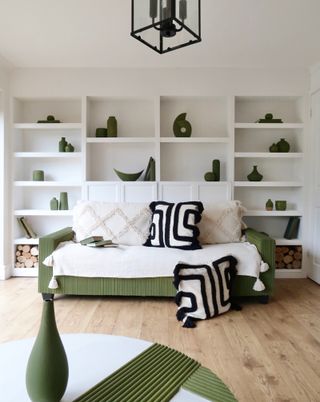 Mint green BILLY bookcase hack