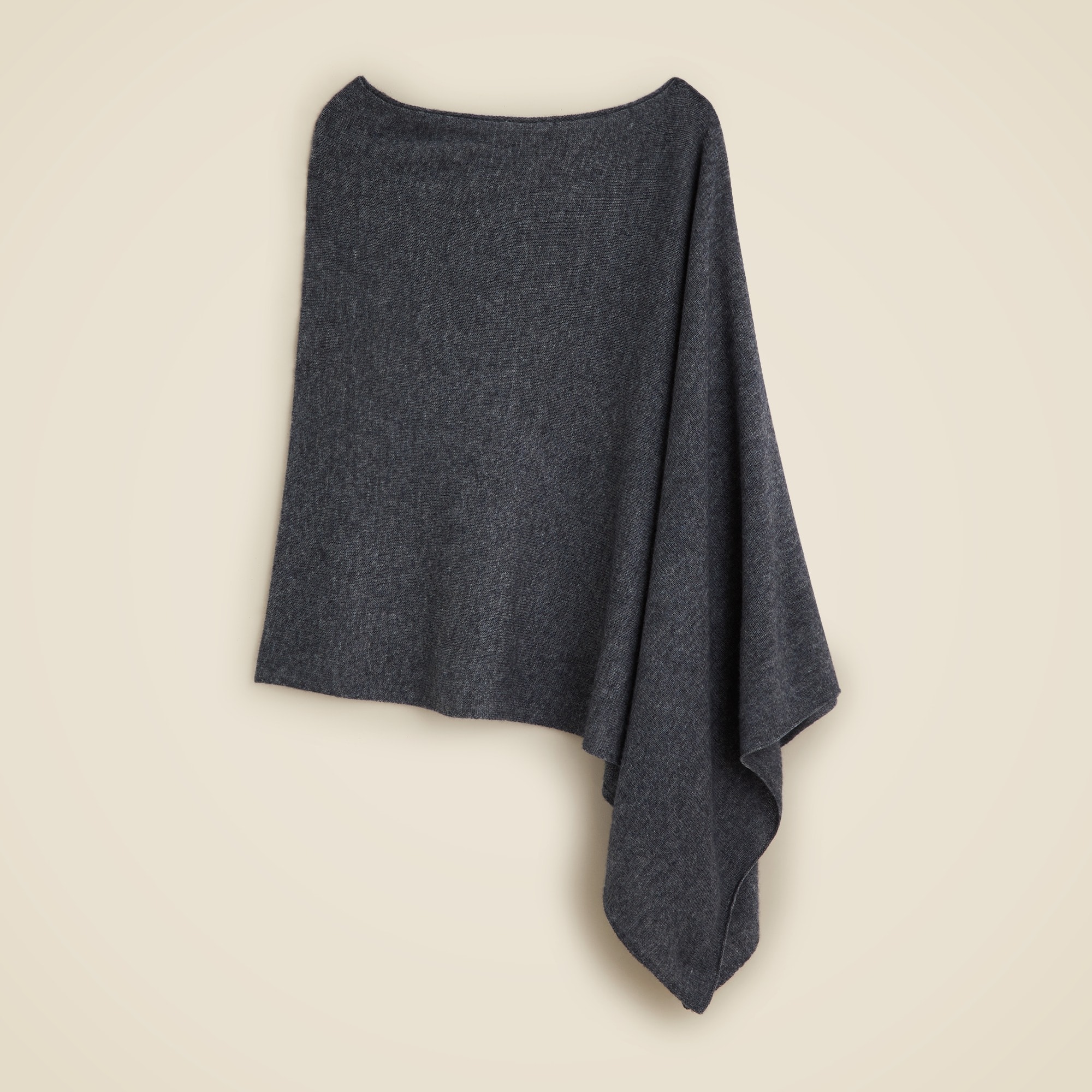 Cashmere-Wool Blend Poncho