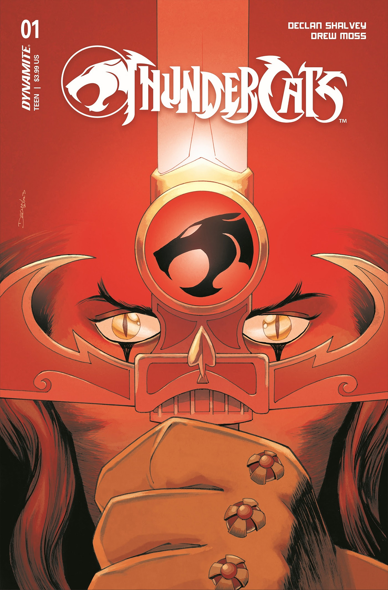 Arte de portada de Thundercats #1 por Drew Moss