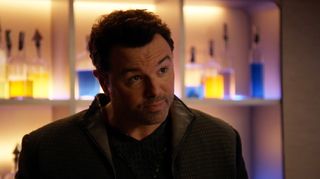 Ed Mercer (Seth MacFarlane) has never looked better, with his gritty, unshaven appearance and a more rugged attire.