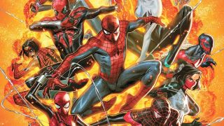 Various Spider-heroes from Marvel Comics' Spider-geddon event