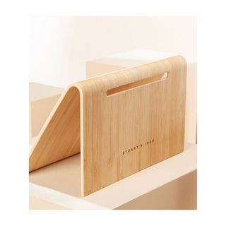 Engraved Wooden Tablet Holder