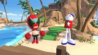 Strongbad and Homestar Runner in Walkabout Mini Golf