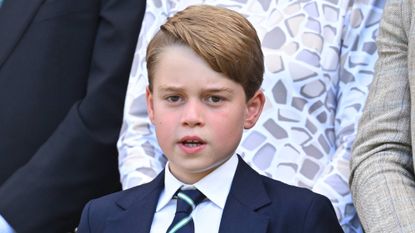 Prince George of Cambridge attends the Men's Singles Final 
