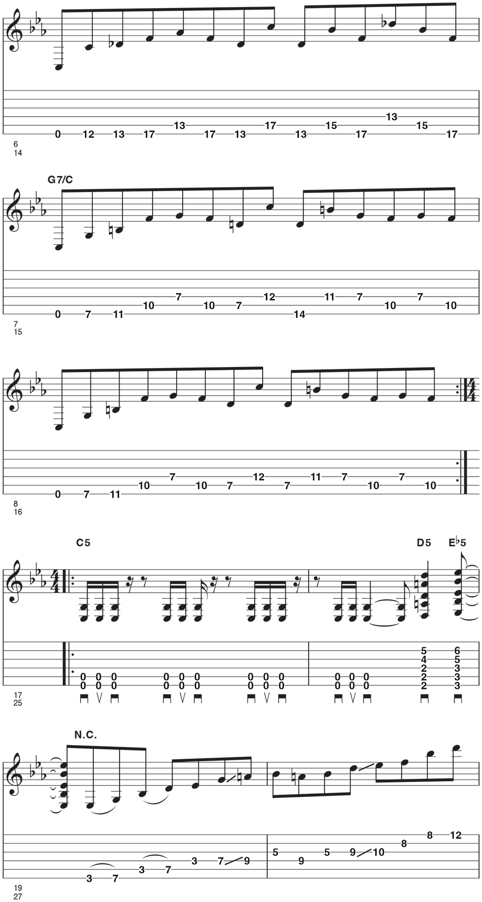 Drop C Example