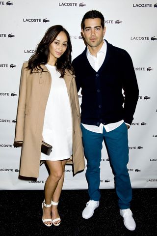 Cara Santana And Jesse Metcalfe At New York Fashion Week AW14