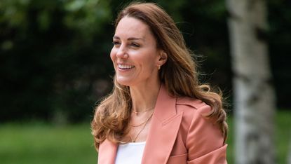 Catherine, Princess of Wales smiles as she visits 'The Urban Nature Project' at The Natural History Museum on June 22, 2021