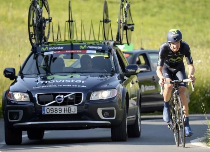 Rui Costa (Movistar) stamped his authority on the Tour de Suisse with victory in the final time trial which vaulted him to the top of general classification