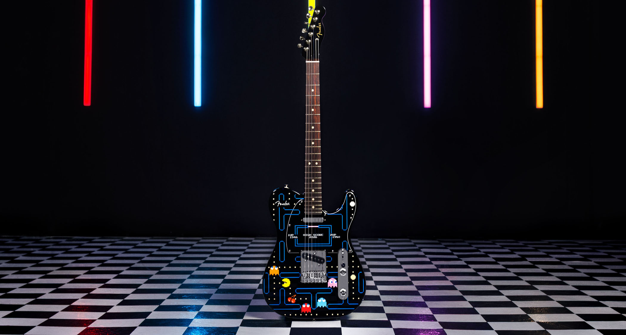 Fender has unveiled a limited edition PAC-MAN Player II Telecaster