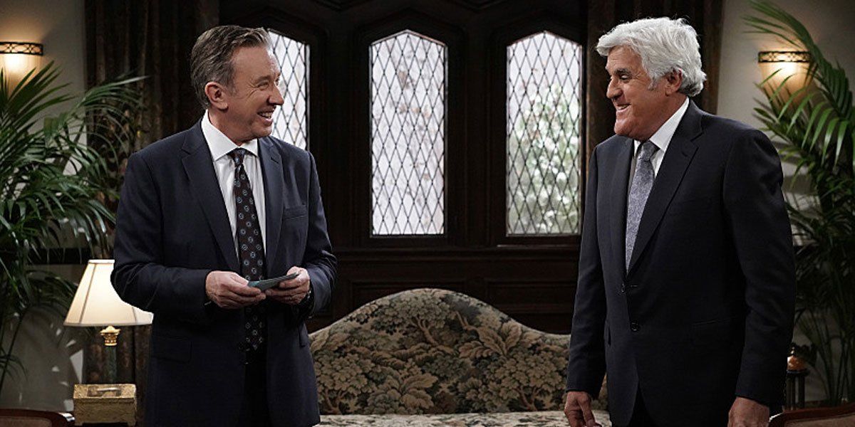 Looks Like Last Man Standing S Tim Allen And Jay Leno Have Reignited Their Car Duel On Set Cinemablend