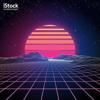 Retro 80s background