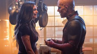 Morena Baccarin and Ryan Reynolds in Deadpool 2