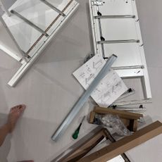IKEA product laid out pre-assembly
