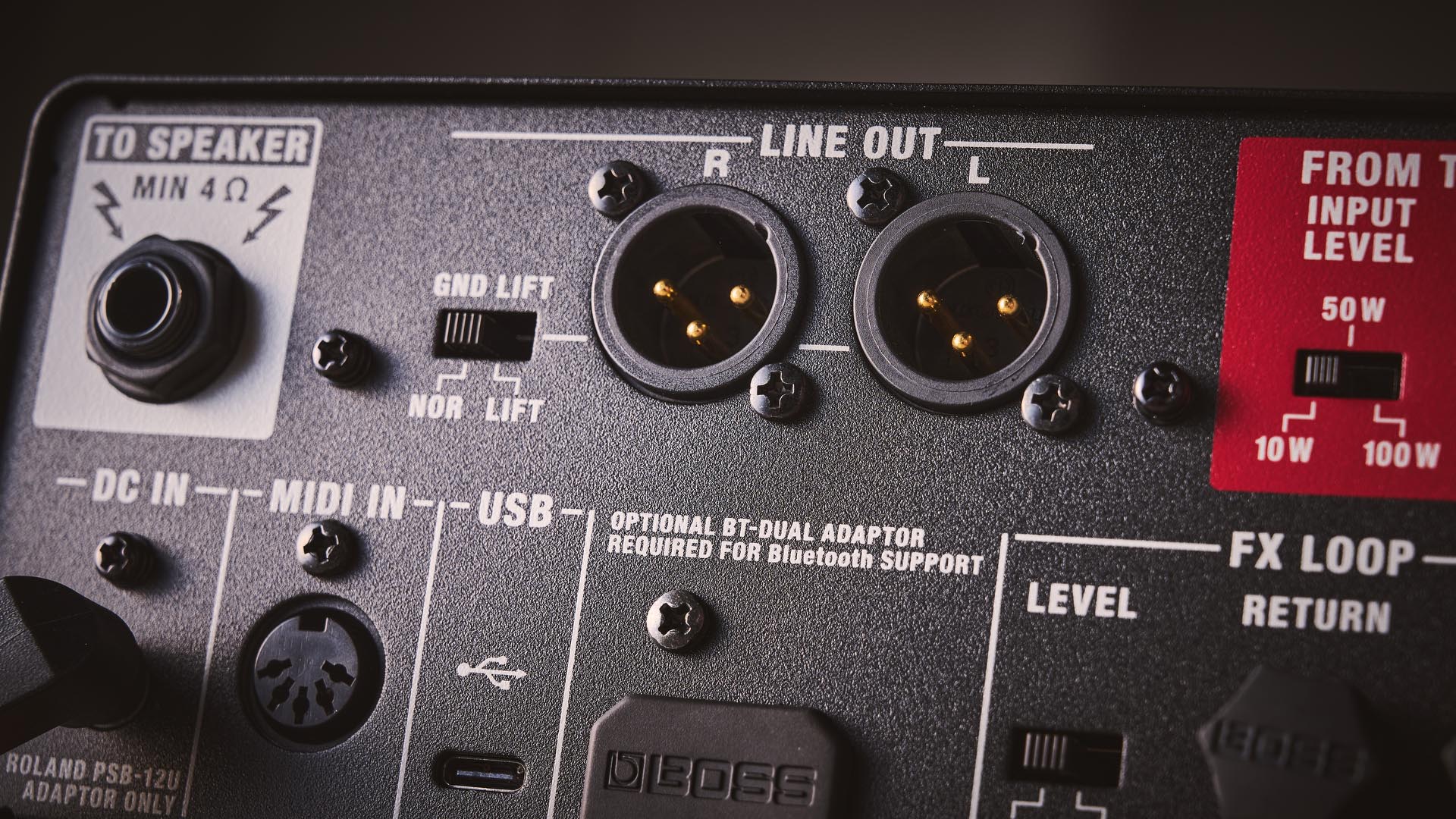 Boss WAZA Tube Amp Expander Core: the smash-hit load box has been downsized to make it more portable but retains the look – and much of the functionality – of the original, with its black enclosure, off-white dials. Here it is pictured with amps and pedals.