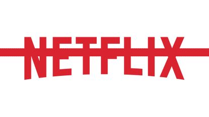 Netflix logo with a line through it to illustrate a list of cancelled shows on the streaming service