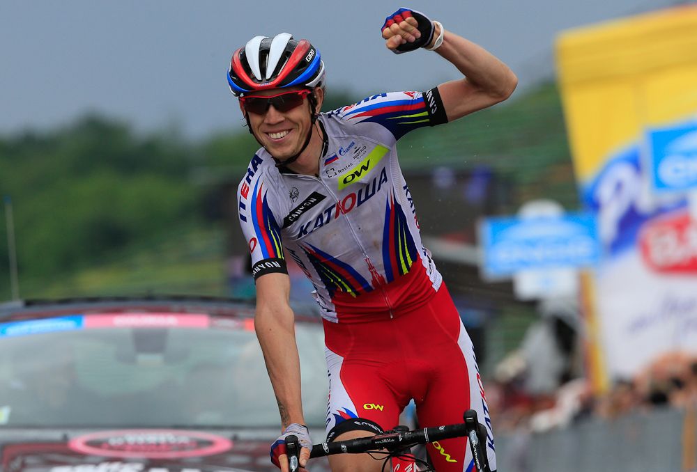Ilnur Zakarin (Katusha) wins stage 11 of the Giro d'Italia.
