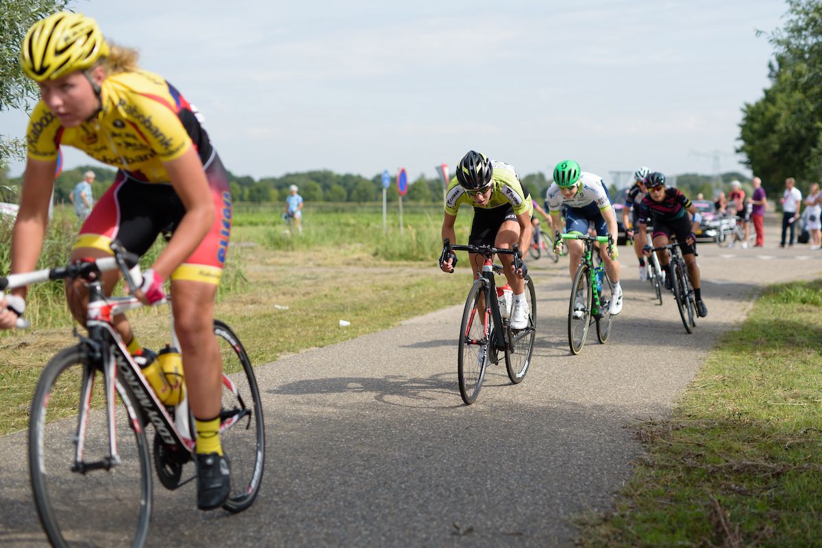 The breakaway in full flight