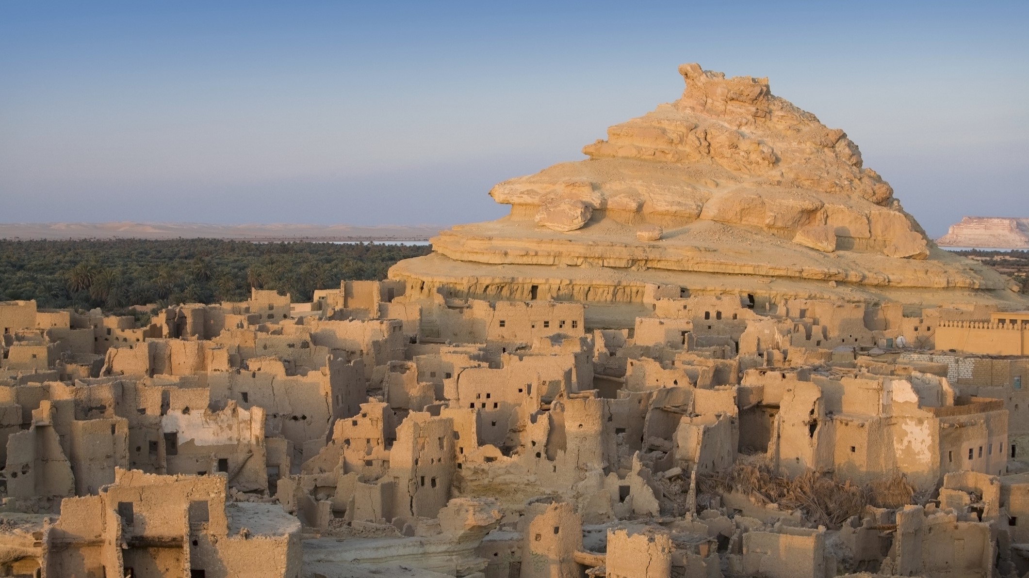 The 13th century mud-brick Fortress of Shali, Siwa Town, Siwa Oasis, Egypt, Africa.