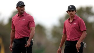 Tiger and Charlie Woods at the PNC Championship