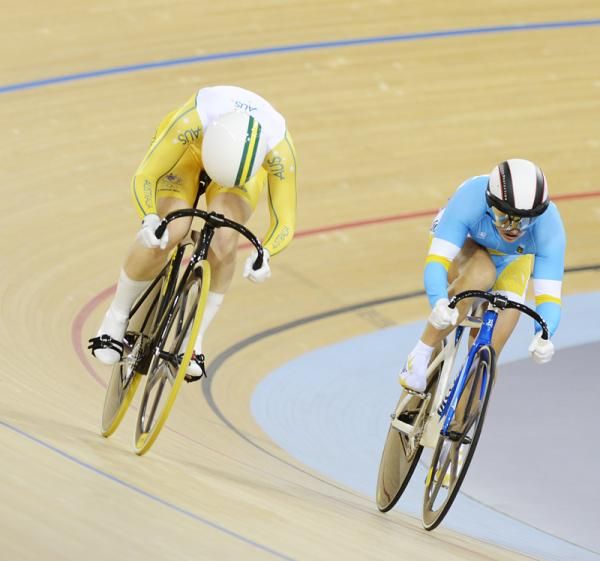 Anna Meares (Australia) and Lyubov Shulika (Ukraine)
