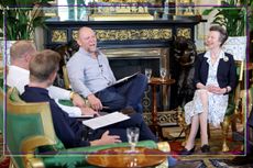 Mike Tindall and Princess Anne speaking on The Good, The Bad and The Rugby podcast