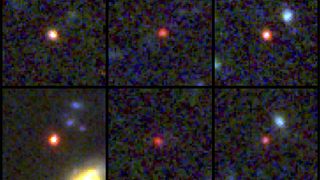 Six distant galaxies discovered in early James Webb Space Telescope images appear surprisingly large for their age.