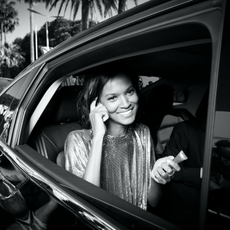 Motor vehicle, Photograph, Black, Facial expression, Monochrome, Black-and-white, Vehicle, Snapshot, Car, Photography, 