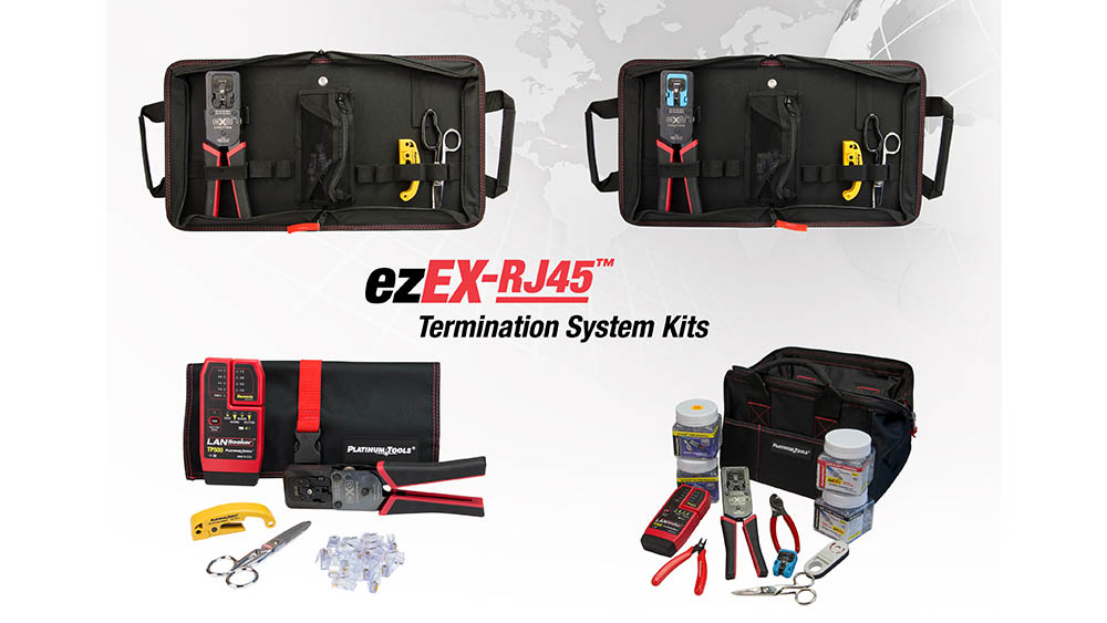 Platinum Tools Ships Four New ezEX-RJ45 Termination Kits