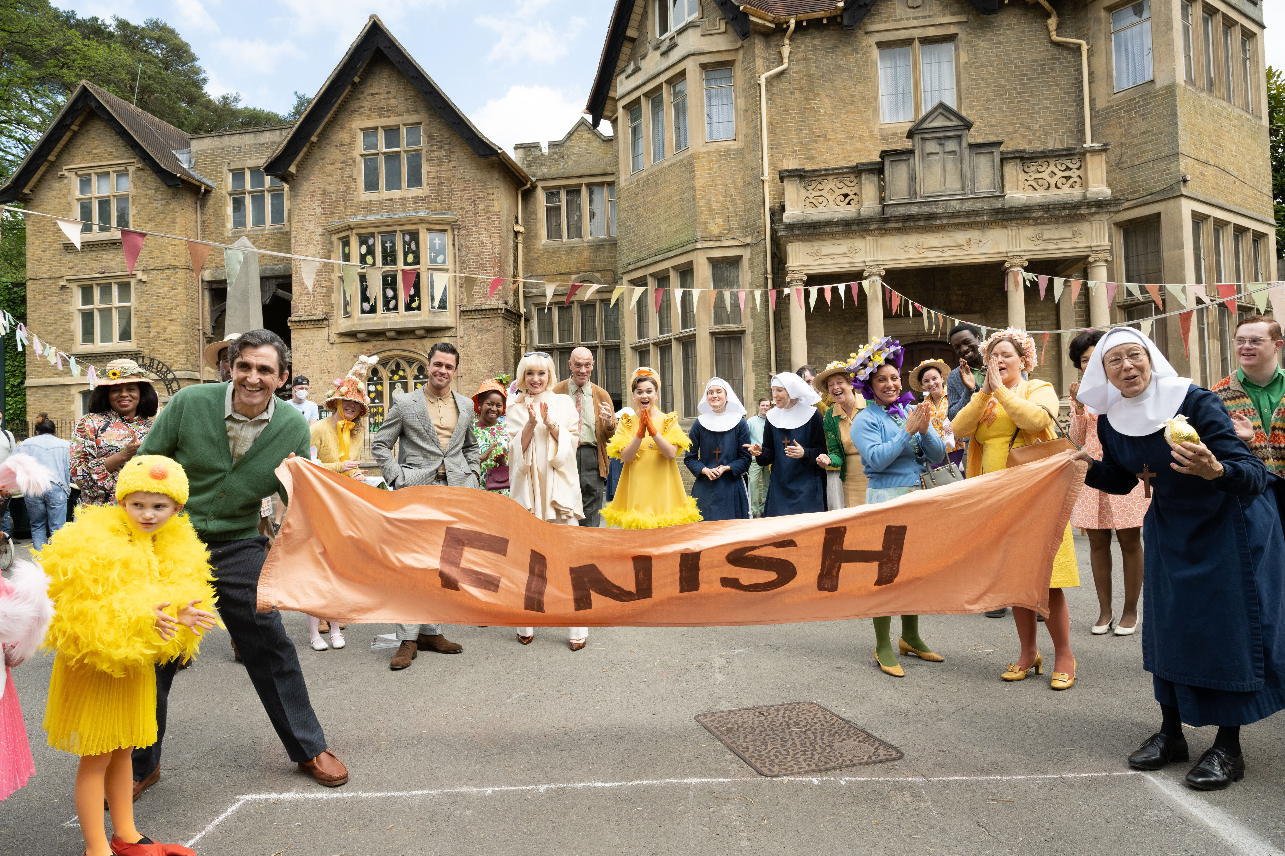 TV tonight the cast celebrate Easter 1967.