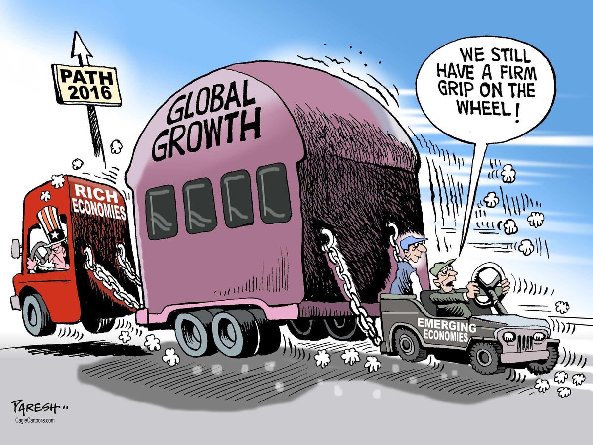 Editorial cartoon World 2016 Economic Growth | The Week