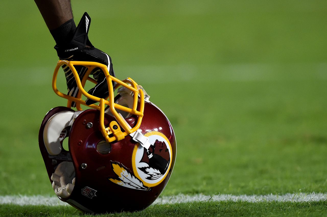 Washington Redskins helmet.