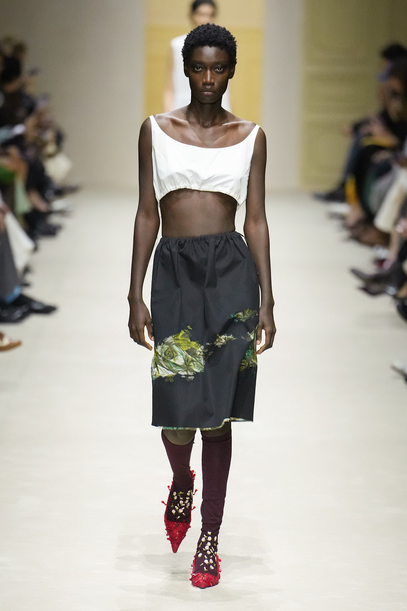 A runway look from the Prada Fall 2026 collection