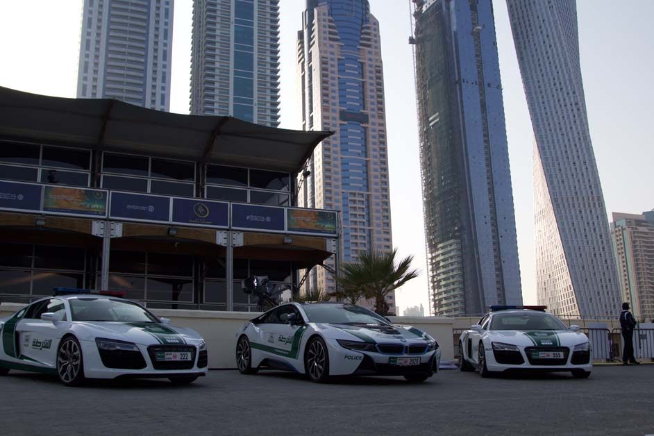 The police have some pretty flashy cars in Dubai
