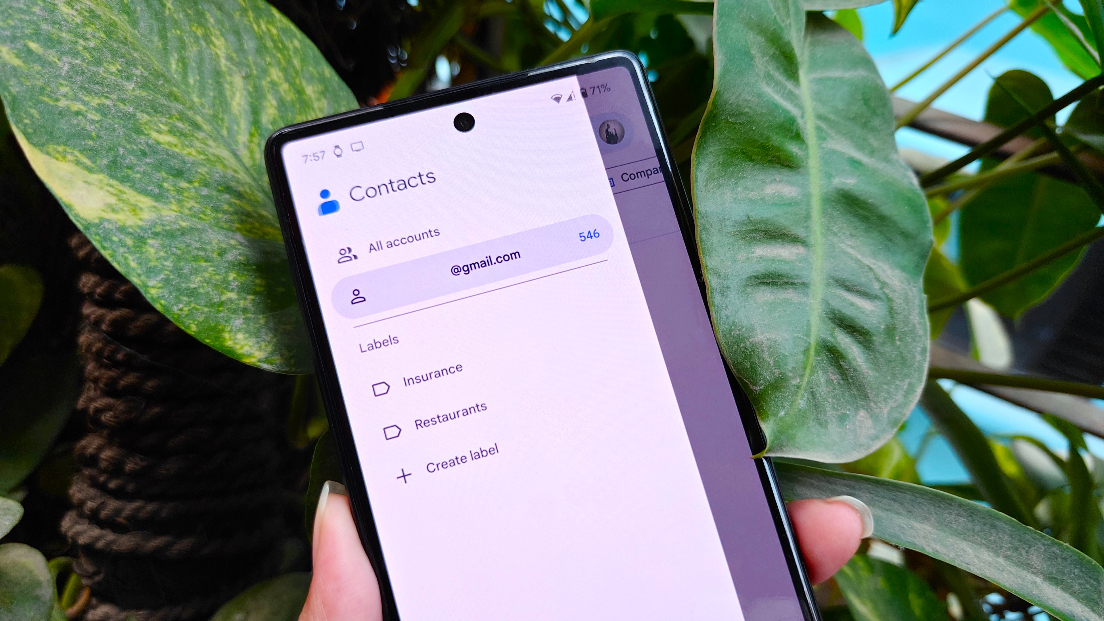 Google Contacts update to streamline creating a new entry