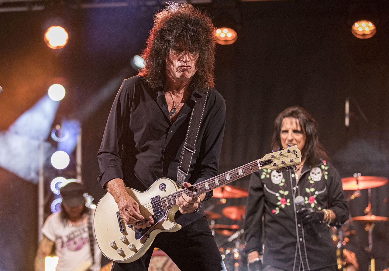 Tommy Thayer on stage during Alice Cooper's CoopStock 2026 at Las Sendas Golf Club on April 11, 2026 in Mesa, Arizona. The annual charity event raises funds for Alice Cooper's Solid Rock Foundation.