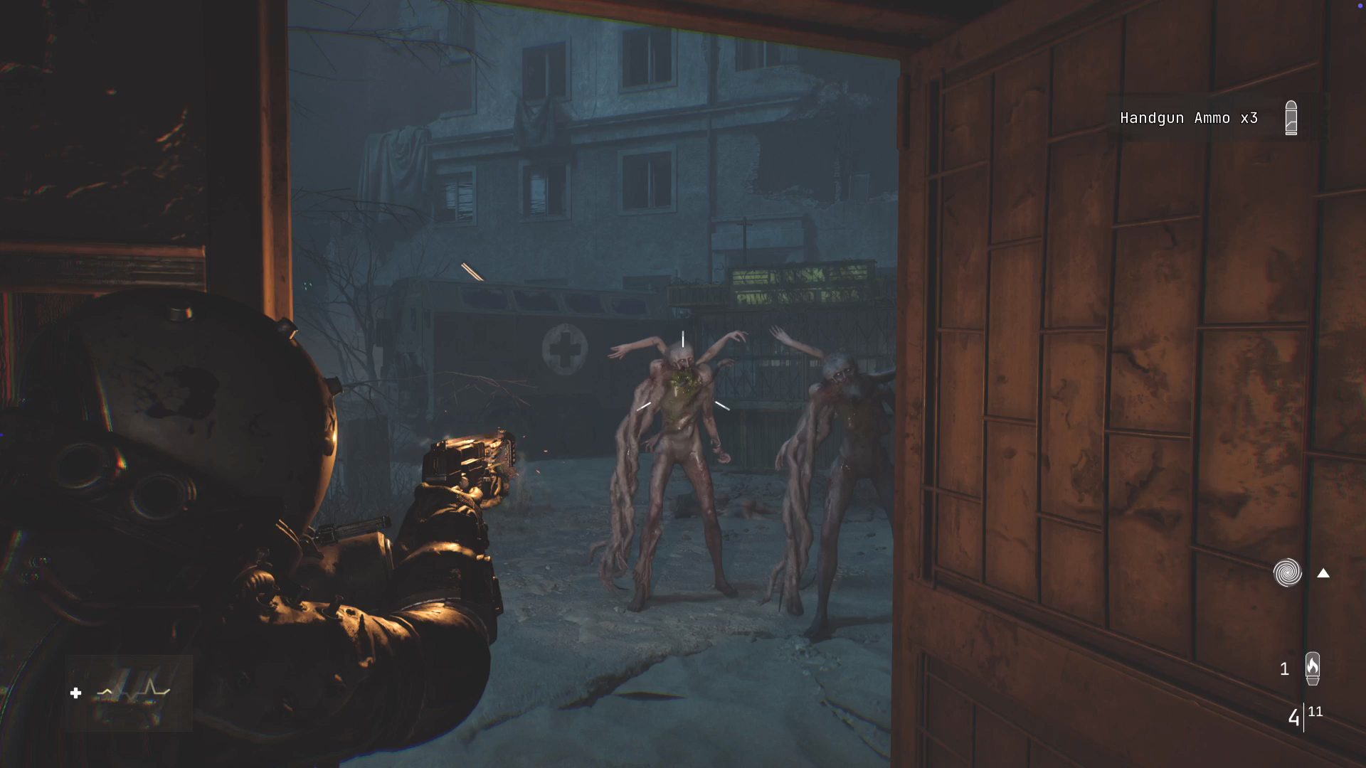 A screenshot shows two enemies approaching in Cronos: The New Dawn