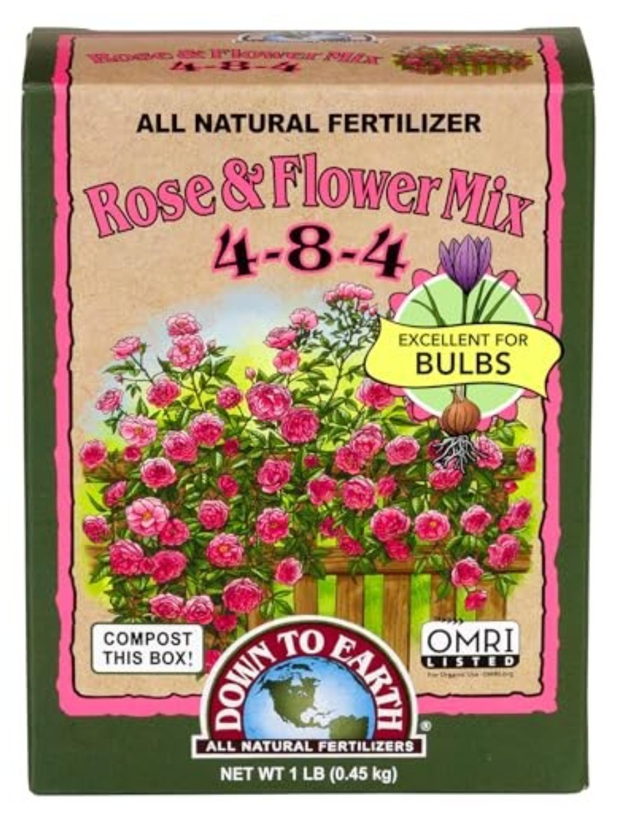 Box of Down to Earth Organic Rose &amp;amp; Flower Mix Fertilizer