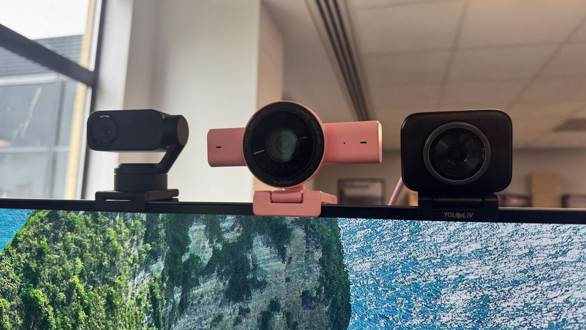 The pink Razer Kiyo V2